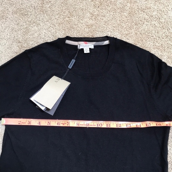 NWT! BURBERRY Brit Size M Black merino wool sweater - Picture 6 of 8
